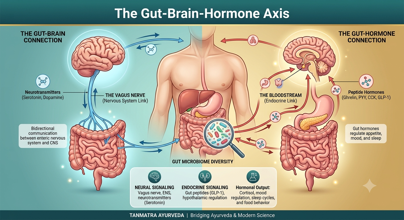 Gut-Brain-Hormone Axis: Gut Health, Thyroid & PCOS | Tanmatra Ayurveda
